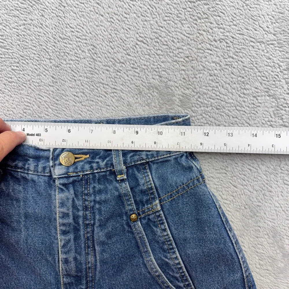 Vintage Lee Jeans Women 3 Union Made Blue High Rise Tapered Leg Mom Denim USA